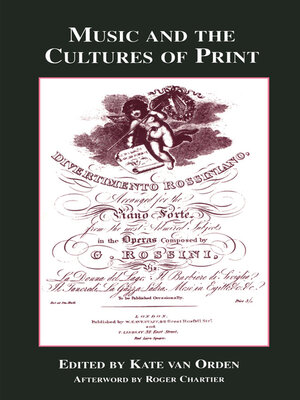cover image of Music and the Cultures of Print